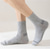 cheap Men&#039;s Socks-Men&#039;s 5 Pairs Multi Packs Socks Running Socks Casual Socks Black White Color Stripes Vacation Sports &amp; Outdoor Daily Basic Medium Spring Fall Fashion Casual