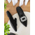 cheap Dress Sandals-Women&#039;s Velvet Pointed-Toe Slip-On Flats with Crystal Buckle, Elegant Vintage Style Loafers for Daily Date Outfits