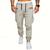 preiswerte Cargohosen-Herren Cargo-Hosen Hose Elastischer Bund Kordelzug Mehrere Taschen Einfach tragbar Outdoor Täglich Campen und Wandern Mode Klassisch Schwarz Armeegrün