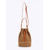 abordables Sacs à bandoulière-Sac seau tissé à cordon coulissant pour femme - élégant sac fourre-tout d'été avec sangles en cuir, parfait pour la plage, les voyages et les sorties décontractées