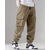 cheap Cargo Pants-Men&#039;s Cargo Pants Trousers Drawstring Elastic Waist Multi Pocket Plain Wearable Outdoor Daily Camping &amp; Hiking Fashion Classic Black Khaki