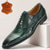 voordelige Klassieke Dress Schoenen-Premium groene krokodillenleren veterschoenen voor heren met elegante details voor formele diners en gala-evenementen
