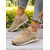 cheap Women&#039;s Sneakers-Women&#039;s Khaki Knit Walking Sneakers – Lightweight Breathable Casual Trainers for Daily Comfort and Travel
