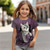 abordables Animales 3D de Chica-Chica 3D Gato Camiseta Manga Corta Verano Primavera Moda Básico Niños 4-12 años Cuello Barco Exterior Casual Diario Ajuste regular