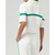 cheap Women's Shirt-Women's Patchwork Sport Shirt Golf Polo Shirt Tennis Top Short Sleeve Contrast Binding Quick Dry Breathable Tennis Pickleball Polo Collar White Spandex Tennis Clothing