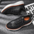 billige Uformelle joggesko-herresneakers blå strikkede snøresko med stilig design og polstret såle for turgåing, løping og hverdagsbruk