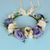 cheap Hair Styling Accessories-Rose Flower Crown for Women - Purple Fairy Flower Headband Sweet Hair Wreath Accessories for Women Girls Wedding Festival Party Favors Photo Prop