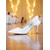 olcso Slingback pumpák-női szatén, slingback, peep toe, elegáns masnival - stílusos magassarkú koktélpartikra és estélyi viseletre