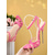 preiswerte Nachtleben Party-Rote Lackleder-Stilettos für Damen – Riemchensandalen mit Knoten und Knöchelriemen für sexy Outfits für das Nachtleben und Clubpartys