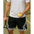 preiswerte Herrenshorts-Herren Streifen Sportshorts Kurze Sporthose Tennishose Kordelzug Tasche Feuchtigkeitsableitend Atmungsaktiv Tennis Golfspiel Laufen Weiß Schwarz Rosa Tennisbekleidung