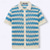cheap Vacation-Men&#039;s Button Up Polos Golf Shirt Casual Sports Lapel Short Sleeve Fashion Basic Lines / Waves Buttons Summer Yellow Blue Brown Button Up Polos