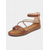 cheap Dress Sandals-Women&#039;s Gold Ankle Strap Flat Sandals with Crisscross Glitter Straps - Stylish and Comfortable Flats for Everyday Dates