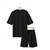 cheap Men&#039;s Tee Sets-Men&#039;s T-shirt Suits 2 Pieces Outfits Tee &amp; Shorts Short Sleeve Crew Neck Summer Plain Fashion Casual 2 Piece Vacation Daily Wear Going out Black White Navy Blue Top Tee for Men