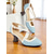 abordables años 1930-Zapatos de tacón con tiras cruzadas en azul claro de los años 20 para mujer: zapatos de tacón retro de piel sintética con tacón acampanado para la oficina, fiestas y looks inspirados.