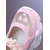 cheap Women&#039;s Sneakers-Girls&#039; Pink Mesh Mary Jane Sneakers with Pearl Strap – Breathable Lightweight Back to School Sport Sandals for Playground and Daily Wear