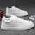 cheap Casual-Men&#039;s White Casual Sneakers with Lace-up Closure and Comfortable Sole – Stylish Everyday Shoes for Walking and Leisure
