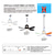 cheap Light Bulbs-1 Pc 42cm/16.5 Inch Socket Fan Light with Remote, Small Ceiling Fans with Lights, LED Light Bulb Fan, Easy Install Screw-in E26/E27 Base for Bedroom Kitchen Garage Living Room