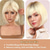 cheap Synthetic Trendy Wigs-Short Blonde Bob Wig With Bangs for Women - Straight Stylish Ladies Wig for Daily and Party Use Cosplay Halloween Christmas