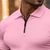 ieftine Polo clasic pentru bărbați-Bărbați Polo cu fermoar sfert Tricouri polo de golf Casual Zilnic Manșon scurt Modă De Bază Simplu Fermoar Vară Primavara vara Slim Fit Albastru Deschis Alb Roz Îmbujorat Albastru regal Kaki Polo cu