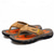 billige Ferietøfler-Herre utendørs flip-flop sandaler med T-stropp og polstret såle, slitesterkt mønster, sporty utseende for voksne, egnet for strandaktiviteter, fotturer, bruk ved bassengkanten, sommerferie