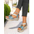 cheap Casual Sandals-Women&#039;s Metallic Snake Print Wedge Sandals – Glamorous Open-Toe Summer Shoes with Elastic Straps for Stylish Women, Perfect for Causal Parties and Vacations
