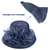 cheap Party Hats-Organza Kentucky Fascinator Hat for Women - Derby Cocktail Tea Party Sun Hat Wedding Bridal Flower Church Hat Packable