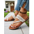 cheap Flat Sandals-Women's Black Braided Flat Sandals with Adjustable Strap, Comfortable and Stylish for Casual Summer Wear, Beach and Outdoor Activities