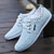 cheap Casual Lace-Up Shoes-Men's Blue Denim Slip-on Sneakers with Textured Upper - Casual, Comfortable, Ideal for Daily Wear, Travel and Relaxed Settings