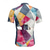 billiga Tröjor för män-Herr Cykeltröja Grafisk Geometrisk Färgblock Kortärmad Cykel T-shirt Överdelar med 3 bakfickor UV-resistent Snabb tork Dragkedja fram Reflexremsa sporter Rosa Kläder