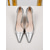 cheap Cocktail-Women&#039;s Nude Suede Pointed Toe Pumps with Mesh Detailing, High Heel Stiletto Shoes for Cocktail Parties and Formal Occasions