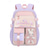 cheap Kids &amp; Teen Backpacks-Girls&#039; Waterproof School Backpack with Reflective Strips and Bunny Design – Lightweight Large Capacity Bookbag for Elementary Students, Daily Use and Travel