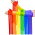 economico Tutto Arcobaleno-Arcobaleno LGBTQ Guanti Manicotti Maniche Frange Per uomo Per donna Adulti Discoteca Parata dell&#039;Orgoglio Mese dell&#039;orgoglio Halloween Carnevale Costume di Carnevale facile