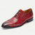 baratos Sapatos Sociais Clássicos-sapatos masculinos premium de couro de crocodilo vermelho com cadarço e detalhes elegantes para eventos empresariais e formais à noite