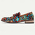 billige Uttalelsessko-Herre En pedal Loafers med dusker PU Lær Jacquard Tekstil Pustende Bekvem Sklisikker Tøfler Blå / Svart Sommer Vår Høst