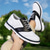 economico Scarpe da Golf da Uomo-scarpe da golf classiche da uomo in bianco e nero con tomaia in similpelle - design versatile per il golf e l'abbigliamento casual