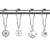 cheap Shower Curtains-Nautical Shower Curtain Hook 1pc Rustproof Polished Chrome with Antique Silvery, Anchor &amp; Rudder Pendants for Bathroom Decor
