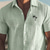 cheap Tropical Plants-Men&#039;s Coconut Tree Tropical Plants Waffle Shirt Button Down Shirt Short Sleeves Hawaiian Daily Holiday Beach Wear Summer Turndown 3D Print Knit Shirt Untucked Shirt Light Green Blue Green