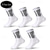 cheap Men&#039;s Socks-Men&#039;s 5 Pairs Multi Packs Socks Running Socks Casual Socks Black White Color Letter Vacation Sports &amp; Outdoor Daily Basic Medium Spring Fall Fashion Casual