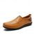 abordables Chaussures Décontractées Slip-On-Mocassins marron décontractés pour hommes avec tige en similicuir souple, détails cousus à la main et semelle en caoutchouc durable - parfaits pour un usage quotidien et les activités de plein air