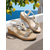 cheap Vacation Sandals-Women&#039;s Black Boho Rhinestone Wedge Sandals – Beaded T-Strap Summer Shoes with Tribal Accents for Beach, Travel &amp; Casual Outings