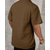 cheap Men's Casual Shirts-Men's Shirt Summer Shirt Casual Shirt Beach Shirt Button Up Shirt Dark Brown Black Green Dark Gray Light Blue Short Sleeve Plain Lapel Vacation Hawaiian Jacquard Clothing Apparel Polyester Fashion