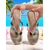 cheap Vacation Sandals-Women’s Beaded Platform Wedge Flip Flops – Colorful Boho Thong Sandals with Espadrille Sole for Beach Vacation, Poolside Party, and Summer Resort Wear