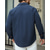cheap Men&#039;s Jackets &amp; Coats-Men&#039;s Shirt Jacket Overshirts Transition Jacket Vacation Lightweight Pocket Summer Spring Plain Classic Lapel Black Navy Blue Blue Army Green Jacket