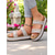 cheap Vacation Sandals-Women&#039;s Boho Blue Woven Slide Sandals – Ethnic Platform Slippers for Beach Holidays &amp; Casual Summer Outfits