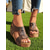 cheap Casual Sandals-Women’s Black Wedge Sandals with Zipper — Faux Leather Studded Open-Toe Heels, Cork Platform Design, for Vacation, Beach and Weekend Outings