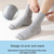 cheap Men&#039;s Socks-Men&#039;s 5 Pairs Multi Packs Socks Running Socks Casual Socks Black White Color Stripes Vacation Sports &amp; Outdoor Daily Basic Medium Spring Fall Fashion Casual