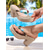 cheap Vacation Sandals-Women’s Beaded Platform Wedge Flip Flops – Colorful Boho Thong Sandals with Espadrille Sole for Beach Vacation, Poolside Party, and Summer Resort Wear