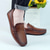 cheap Casual Loafers-Men's Brown Loafers &amp; Slip-Ons with Soft Footbed, Stylish Stitching and Comfortable Fit - Perfect for Business Casual, Everyday Wear and Weekend Outings