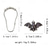 cheap Shower Curtains-Bat Shower Curtain Hooks for Halloween Theme Decoration Bathroom Shower Rods, Rustproof Stainless Steel Shower Curtain Rings for Halloween Party Gothic Haunted House Decor 1pc