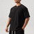 cheap Men&#039;s Casual T-shirts-Men&#039;s T Shirt Tee Short Sleeve Shirt Tee Top Short Sleeve V Neck Summer Plain Fashion Designer Basic Jacquard Vacation Street Going out Black White Dark Grey Top Tee for Men